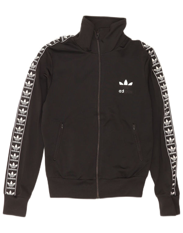 Adidas Veste de survêtement graphique pour femme UK 10 Petit Noir Sports