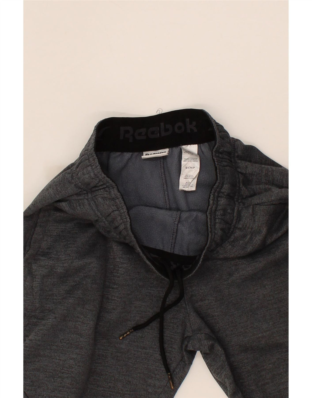 REEBOK Mens Tracksuit Trousers Joggers Small  Grey Polyester Vintage Reebok and Second-Hand Reebok from Messina Hembry 