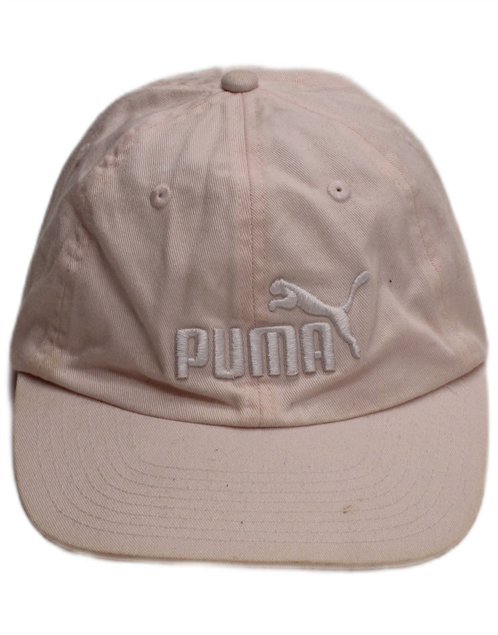 PUMA Womens Graphic Baseball Cap One Size Pink Cotton