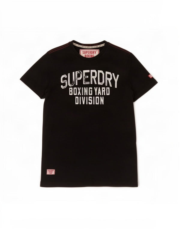 Superdry T-Shirt Graphique Homme Grand Noir Coton