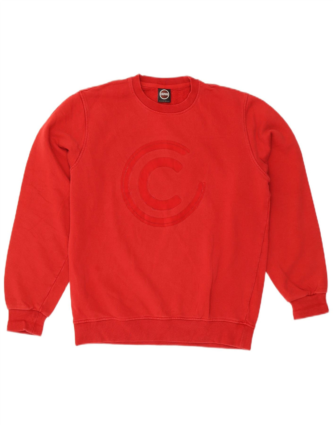 Colmar Homme Sweat-Shirt Graphique Pull Large Rouge Coton