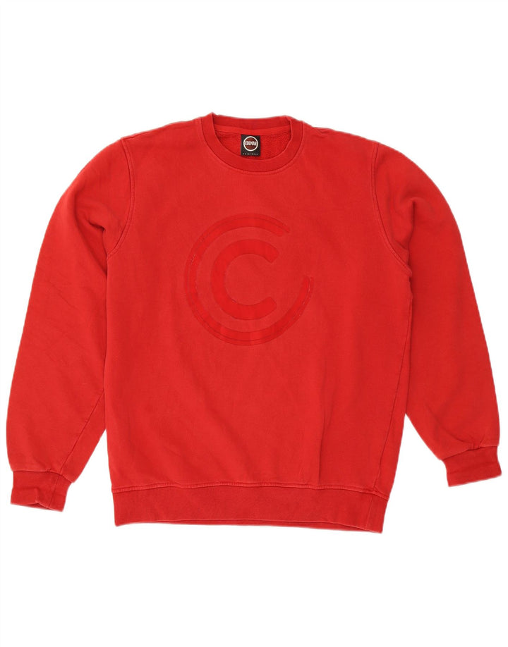 Colmar Homme Sweat-Shirt Graphique Pull Large Rouge Coton