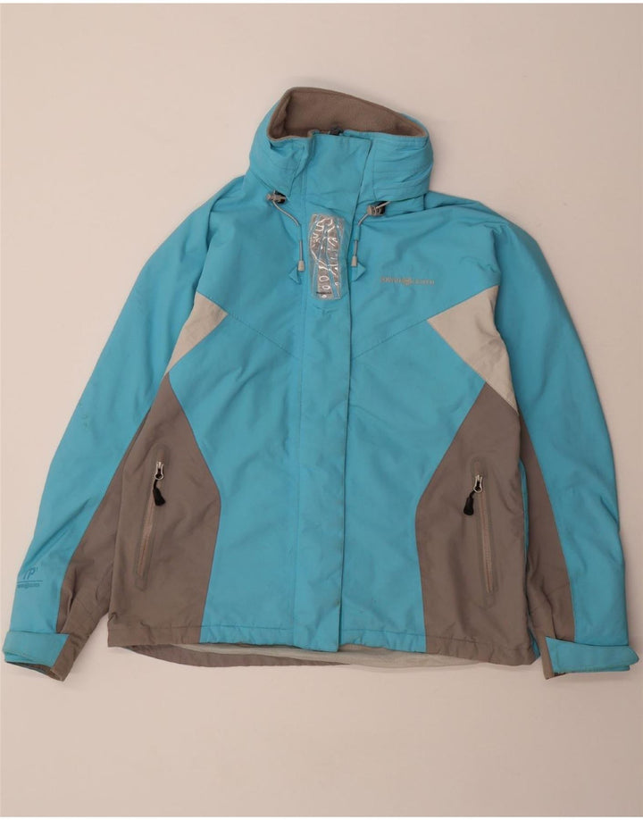 HENRI LLOYD Womens Windbreaker Jacket UK 16 Large Blue Colourblock