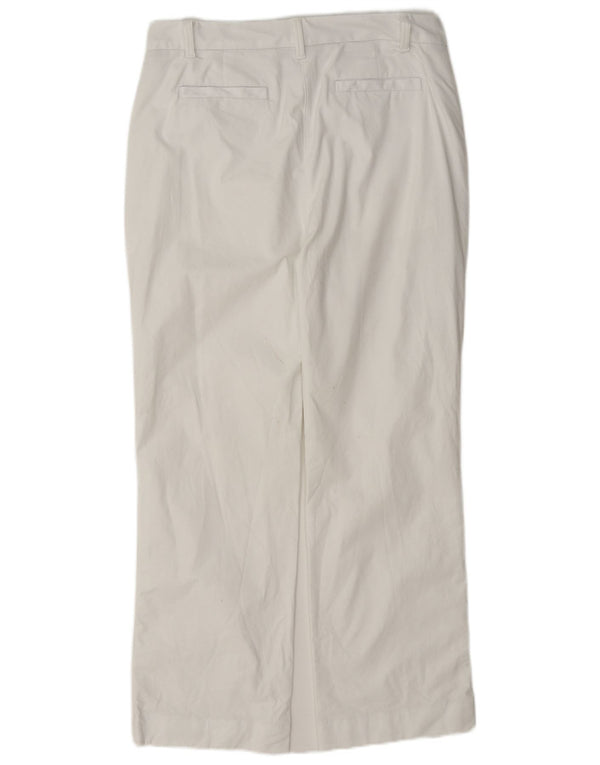 Marks & Spencer Pantalon chino droit pour femme UK 12 Medium W30 L28 Blanc