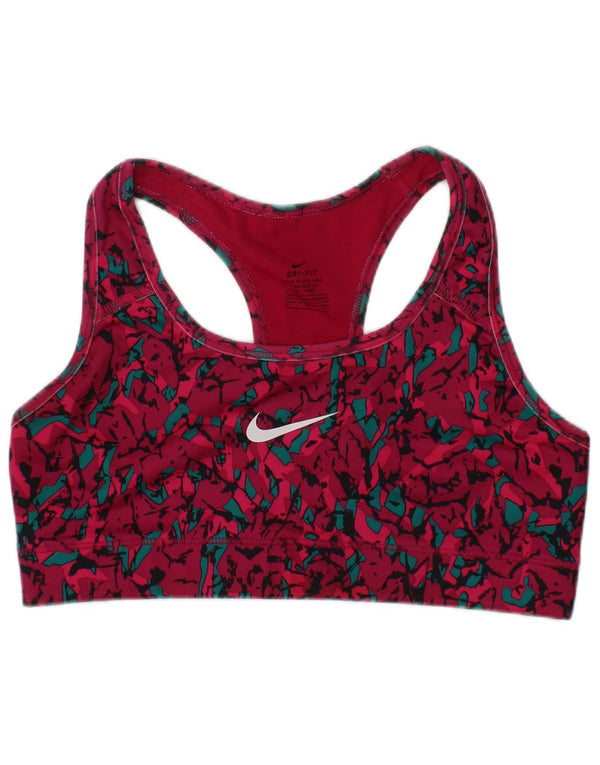 Nike Femme Dri Fit Graphic Sport Brassière Haut Rose Floral Sports
