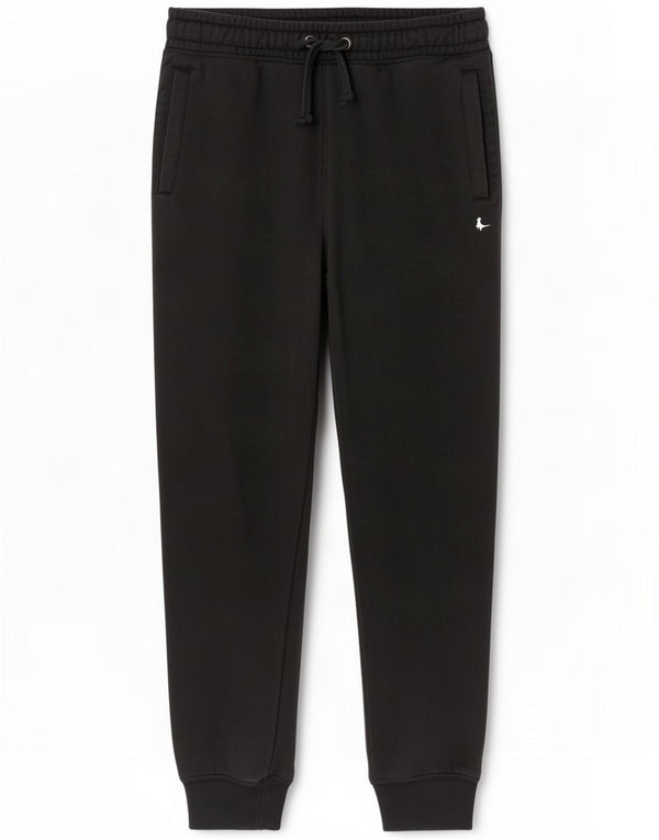Jack Wills Pantalon de survêtement coupe slim pour homme en coton noir moyen