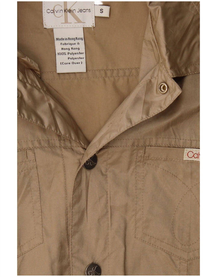 Calvin Klein Jeans Veste Bomber Homme Petit Beige Polyester