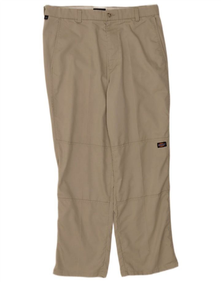 Dockers Pantalon Chino Droit Homme W34 L30 Beige Polyester