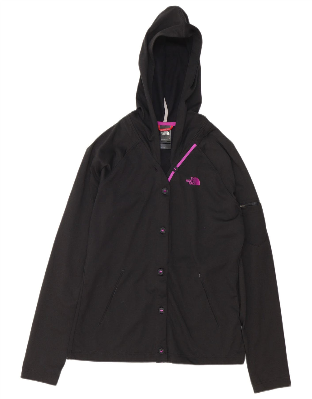 The North Face Veste de survêtement à capuche pour femme UK 14 Medium Noir