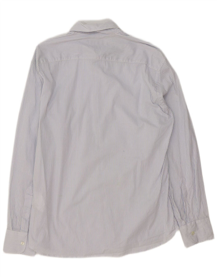 Dolce & Gabbana Chemise Homme Grand Coton Bleu À Fines Rayures