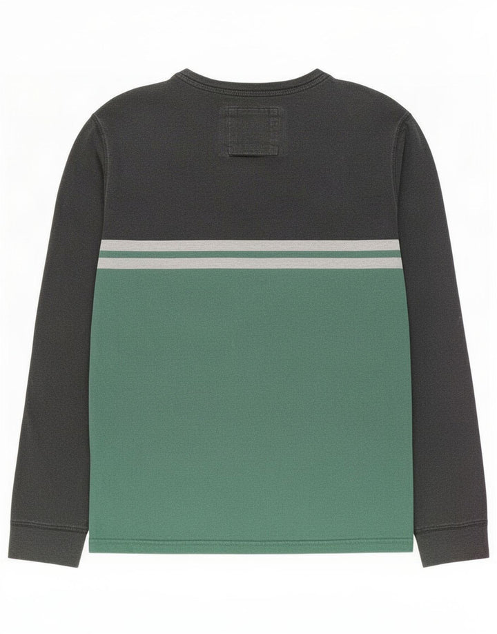 Fat Face Haut Homme Manches Longues Petit Gris Colorblock Coton