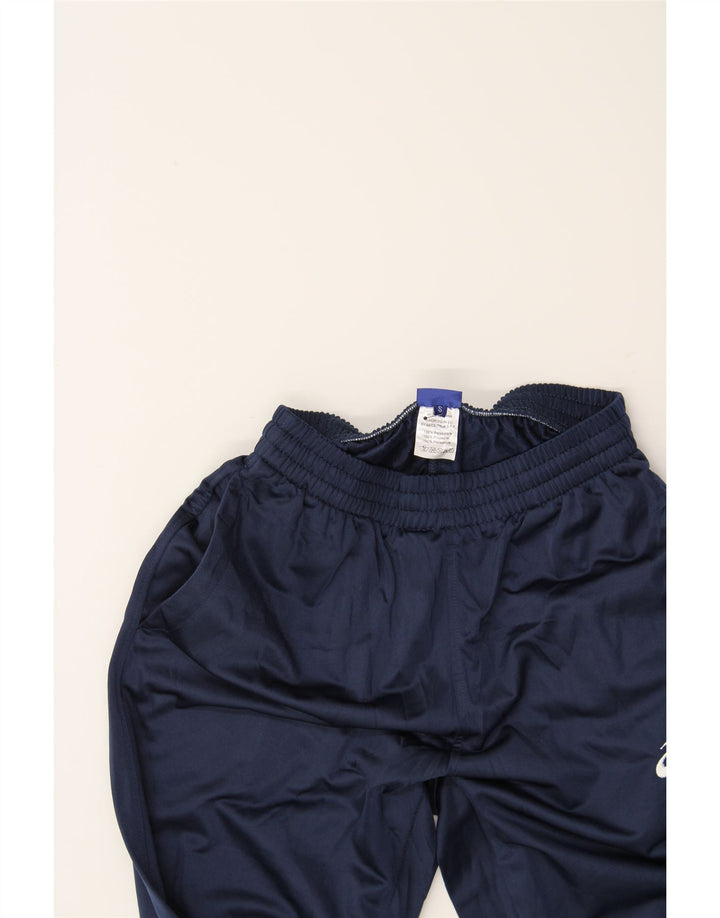 ASICS Mens Tracksuit Trousers Small  Navy Blue Polyester Vintage Asics and Second-Hand Asics from Messina Hembry 