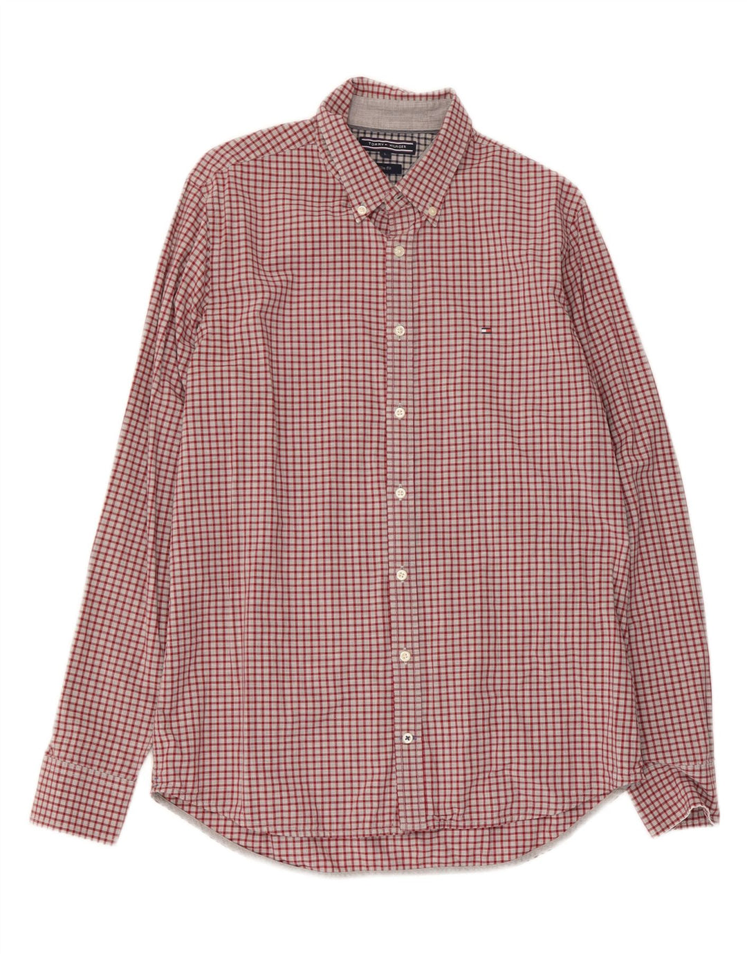 Tommy Hilfiger Chemise Slim Fit pour Homme Grand Vichy Rouge
