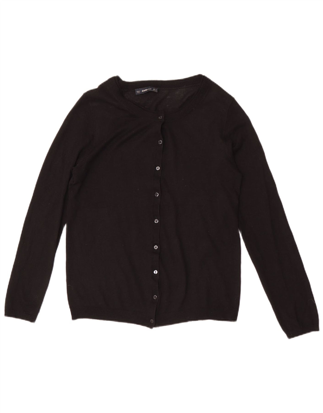 Zara Cardigan Femme Pull UK 12 Medium Noir