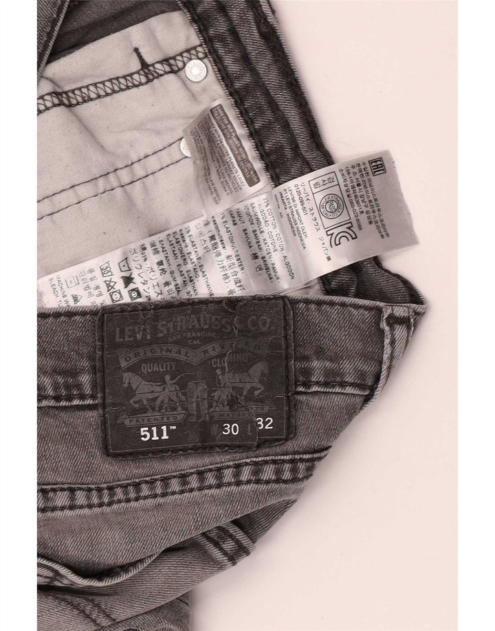 Levi's Jean Slim W30 L30 Homme Gris Coton