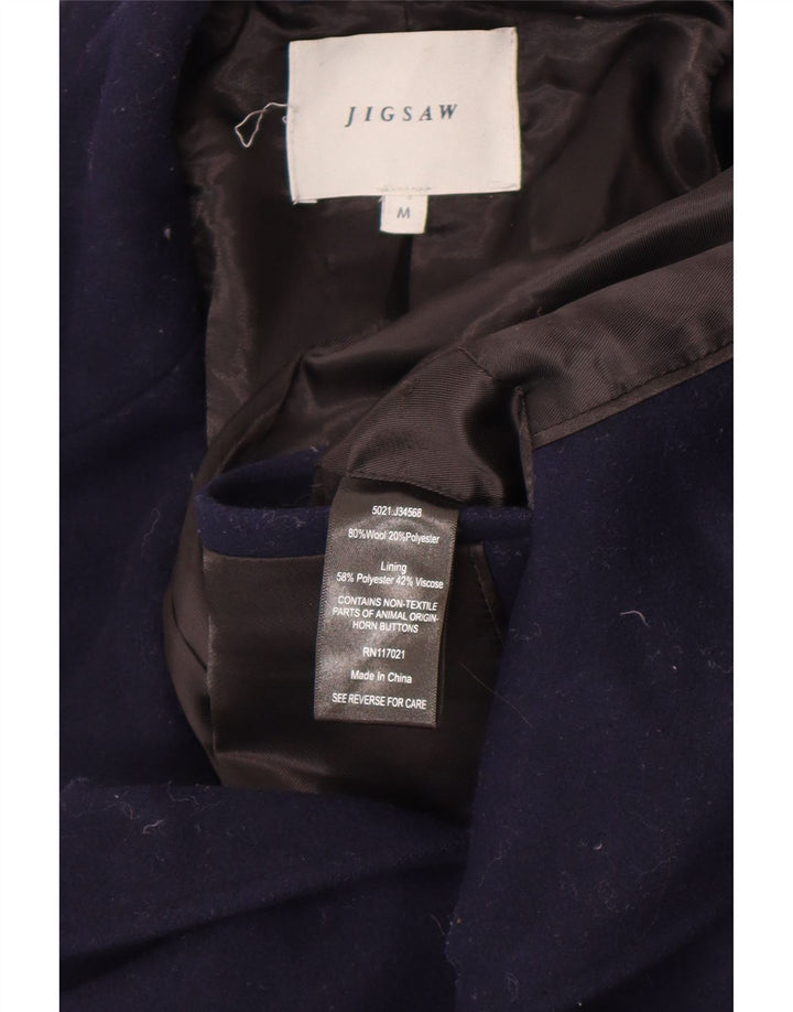 Jigsaw Pardessus Homme UK 38 Laine Bleu Marine Moyen