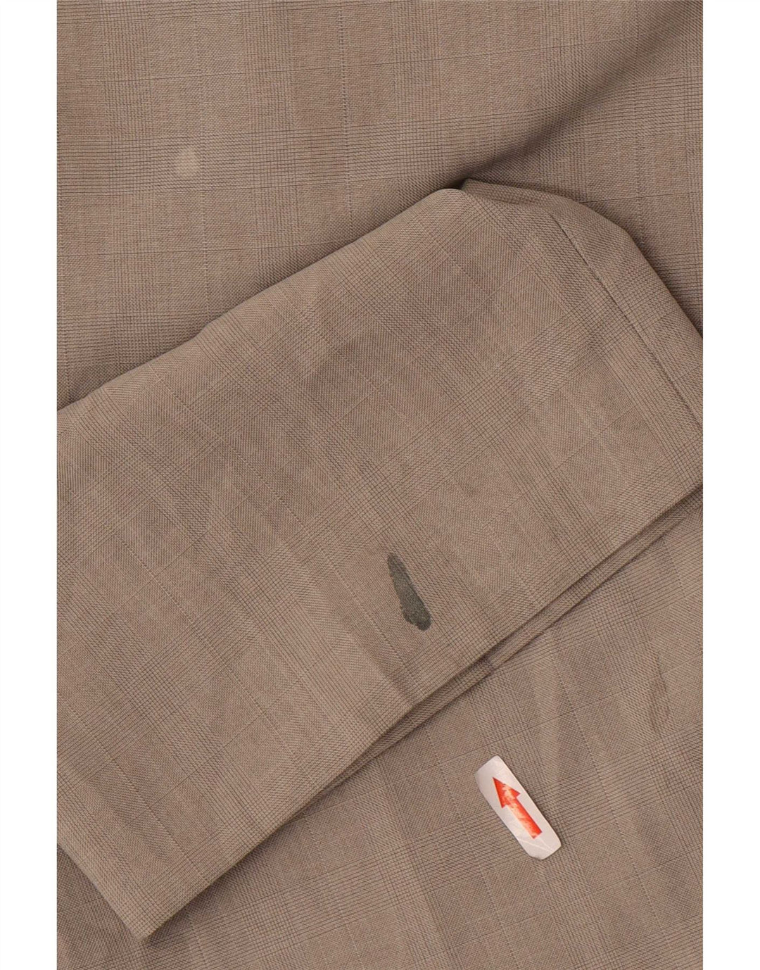 Marks & Spencer Pantalon de Costume Droit Homme W38 L33 Beige Polyester