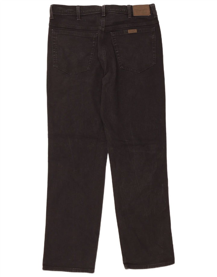 Wrangler Jean droit coupe régulière pour homme W38 L34 en coton noir