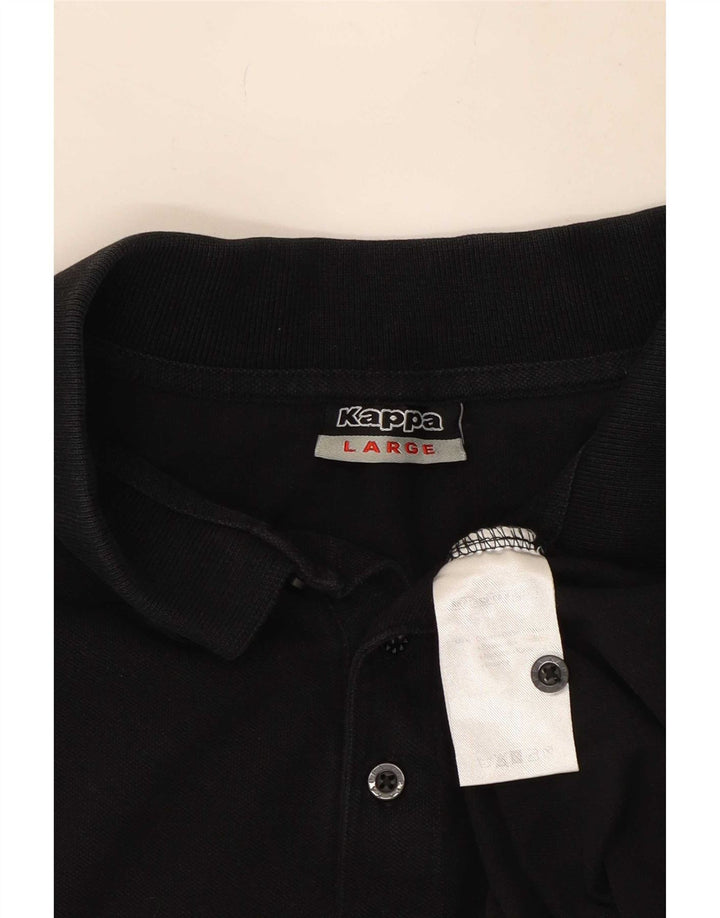 Kappa Polo Homme Grand Noir Coton