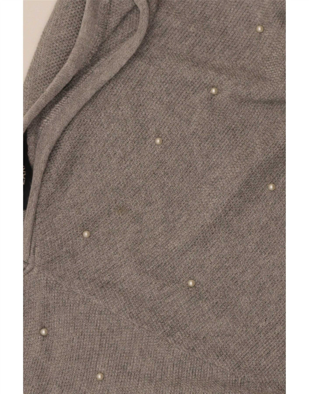 Zara Pull surdimensionné à col en V pour femme UK 14 Gris moyen