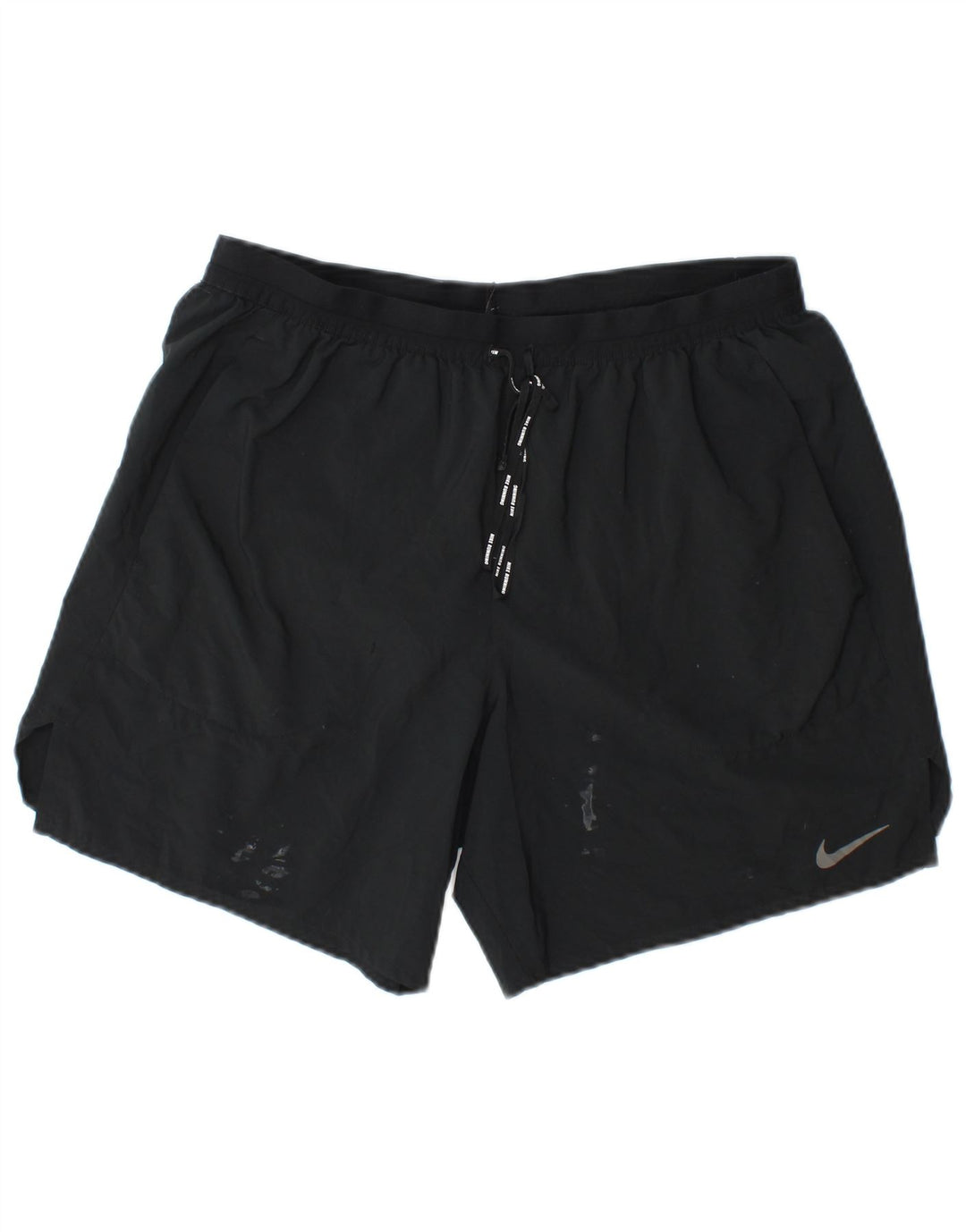 Nike Short de sport Dri Fit pour homme en polyester bleu marine Taille L