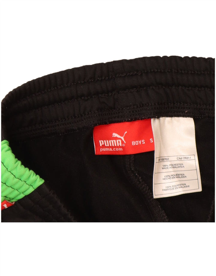 Puma Pantalon de survêtement garçon 7-8 ans petit Noir Colourblock Polyester