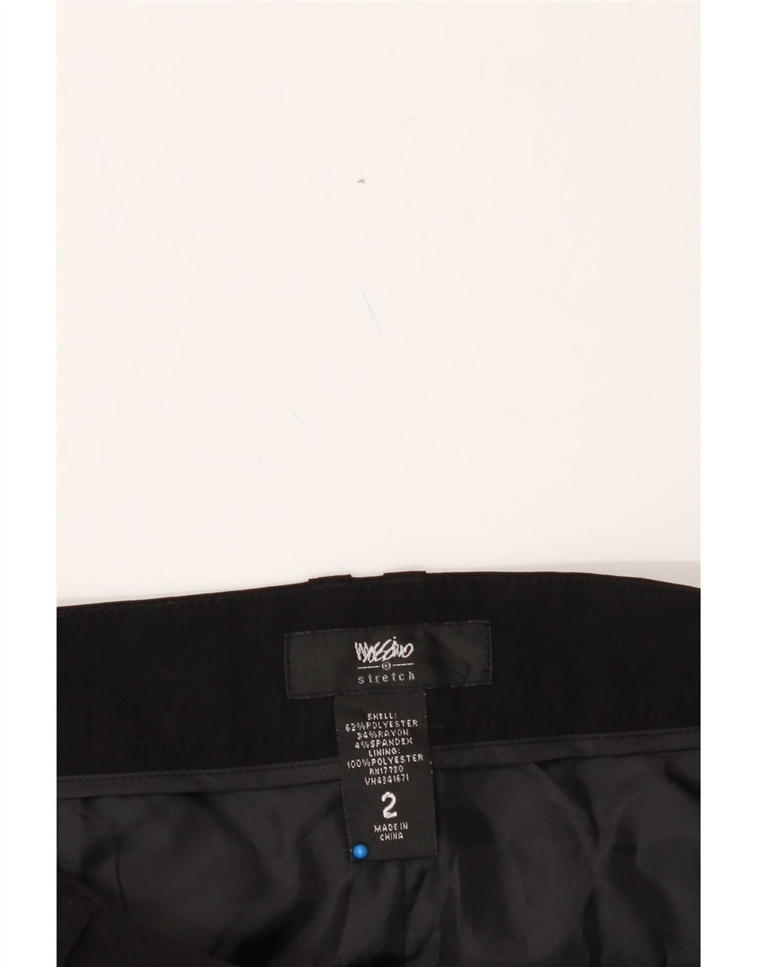 MOSSIMO Womens Stretch Straight Skirt US 2 XS W30  Black Polyester Vintage Mossimo and Second-Hand Mossimo from Messina Hembry 