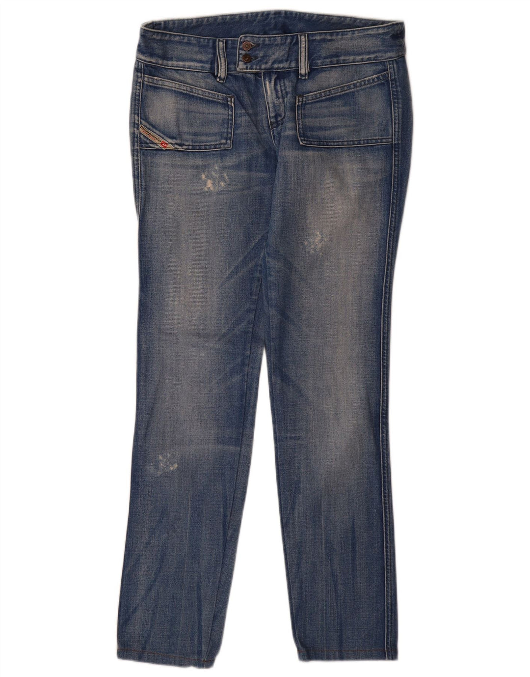 DIESEL Jean Slim effet vieilli W29 L32 bleu coton pour femme