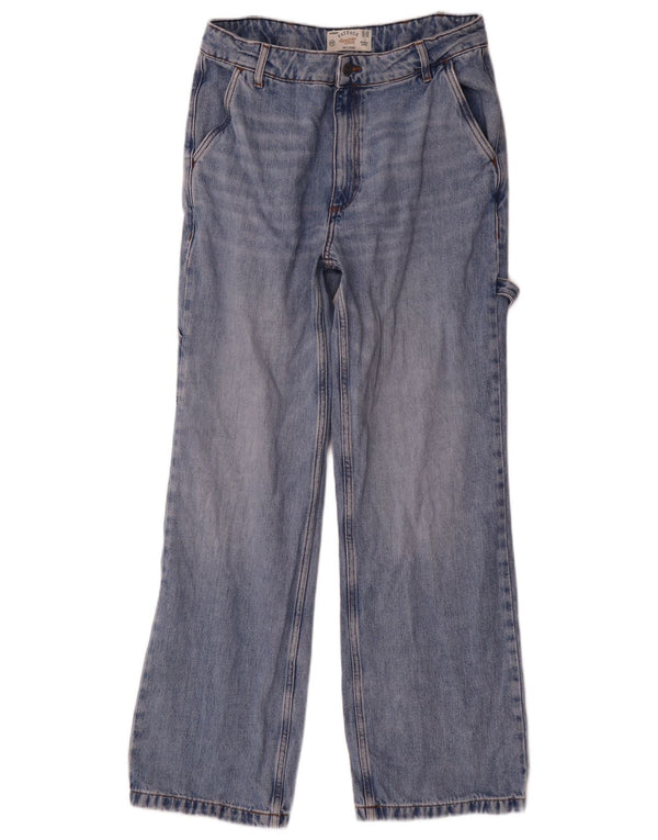 Fat Face Jean cargo ample pour femme UK 12 Medium W30 L31 Bleu Coton