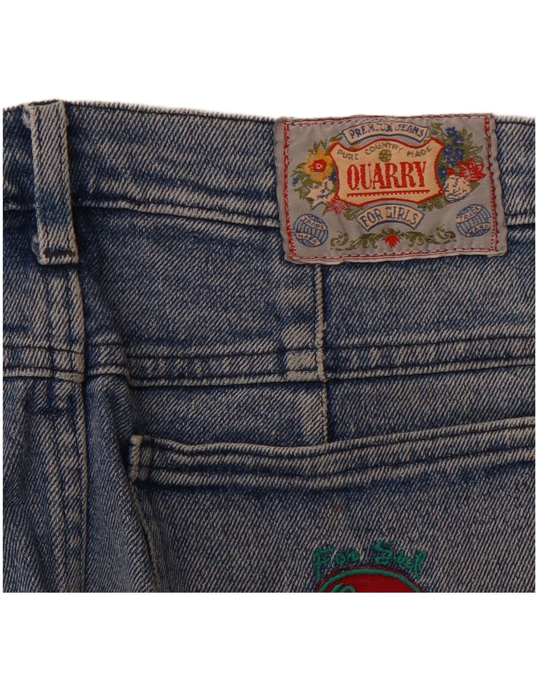 Quarry Femme Mini Jupe En Jean W31 Bleu Moyen Coton