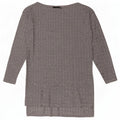Zara Tunique à manches longues pour femme UK 10 Petit carreaux gris
