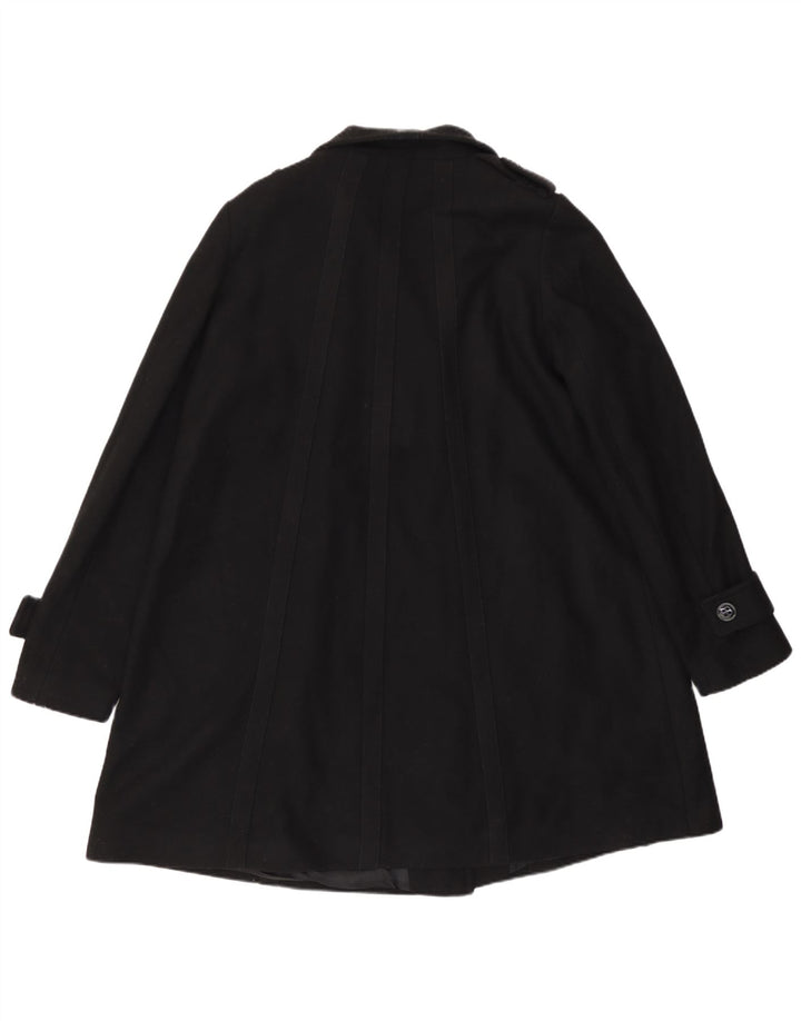 Reiss Pardessus militaire pour femme UK 12 Laine noire moyenne