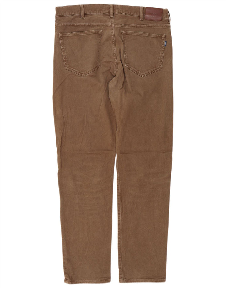Gant Pantalon décontracté coupe classique pour homme W36 L34 Marron
