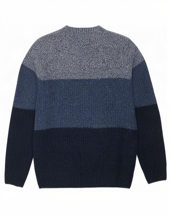 Marks & Spencer Pull à col rond pour homme Large multicolore moucheté