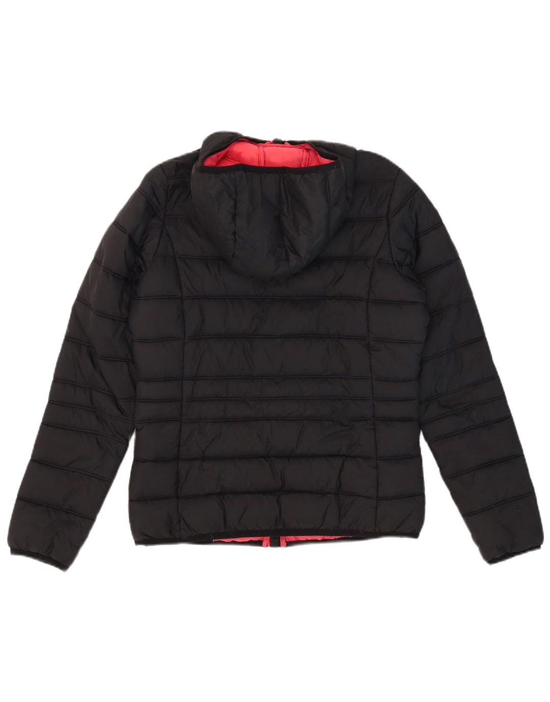 Brugi Veste matelassée à capuche pour femme UK 12 Medium Noir Polyamide