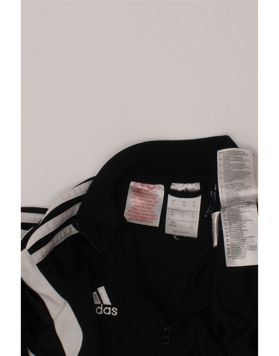 Adidas Garçons Climacool Pull Survêtement Top 11-12 ans Grand Noir