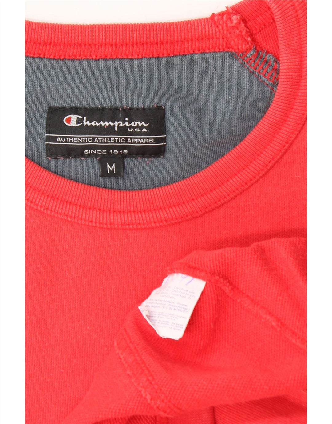 Champion Haut graphique à manches longues pour homme en coton rouge moyen