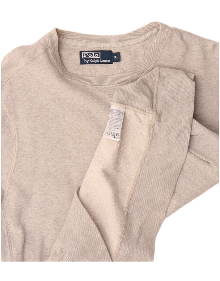 Polo Ralph Lauren Sweat-shirt pour homme XL Gris Coton