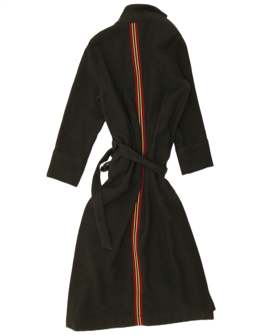 BELLEROSE Robe Pardessus Femme US 2 XS Kaki Pied-de-Poule Laine