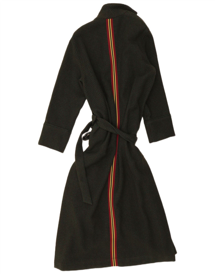 BELLEROSE Robe Pardessus Femme US 2 XS Kaki Pied-de-Poule Laine