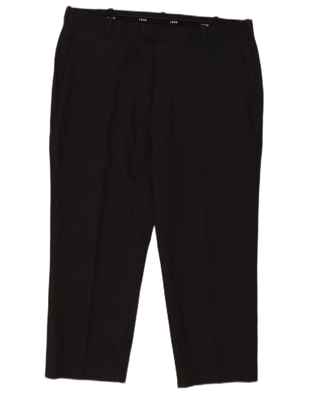 Izod Pantalon de Costume Court Droit Homme W36 L25 Gris Polyester