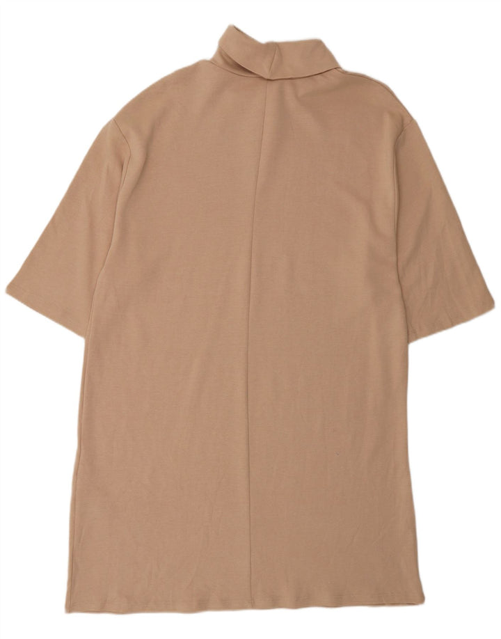 Zara Robe droite pour femme UK 16 Grand coton beige