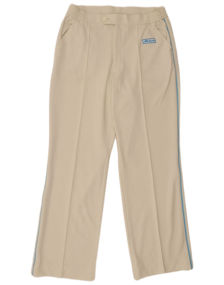 Mizuno Pantalon décontracté droit pour homme W32 L32 Blanc Polyester