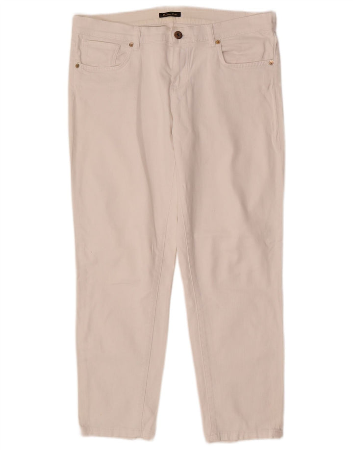 Massimo Dutti Jean slim pour femme EU 40 Medium W30 L26 Blanc