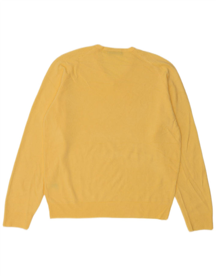 Marks & Spencer Pull Col V Homme Jaune Moyen Acrylique