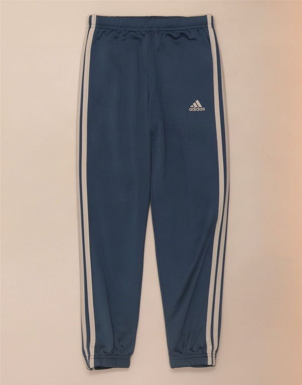 Adidas Pantalon de survêtement garçon Joggers 7-8 ans Bleu Polyester