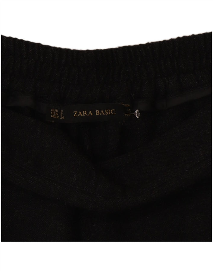 Zara Pantalon décontracté slim pour femme Petit W26 L28 Gris