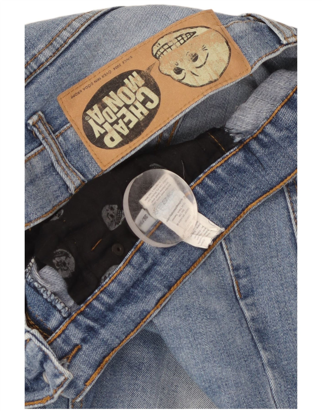 Cheap Monday Jean Droit W36 L27 Homme Bleu Coton