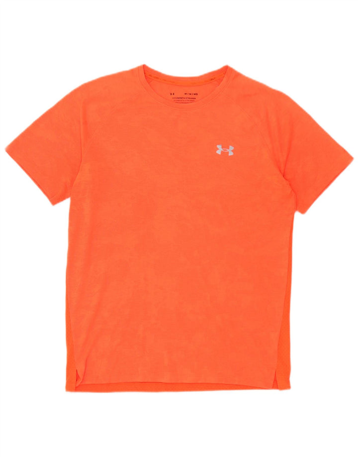 Under Armour Tee-Shirt Heat Gear Homme Orange Moyen
