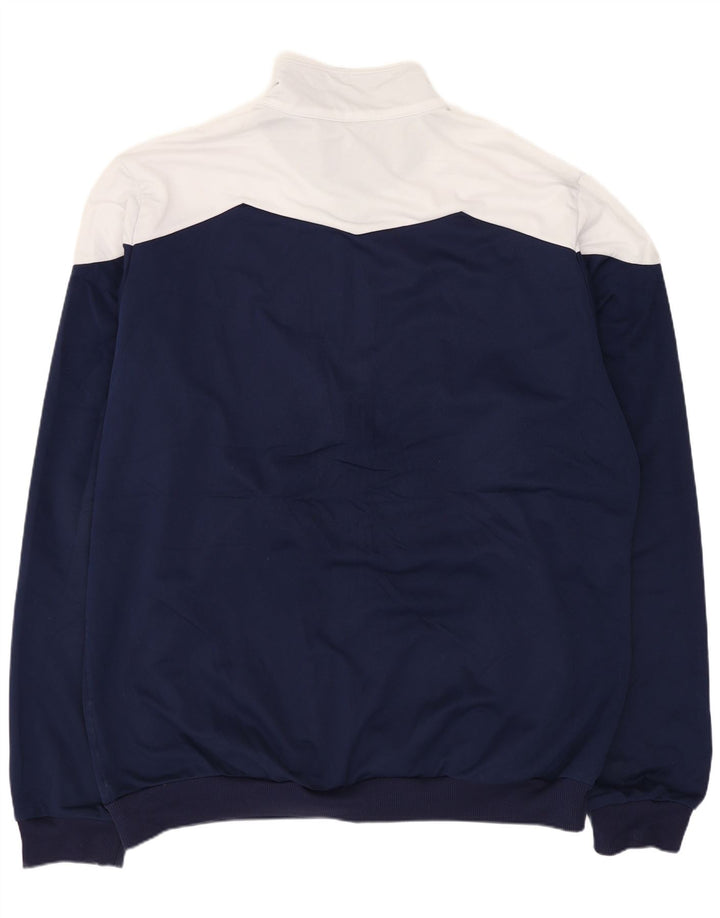 Errea Veste de survêtement pour homme 4XL Bleu marine Colourblock Polyester